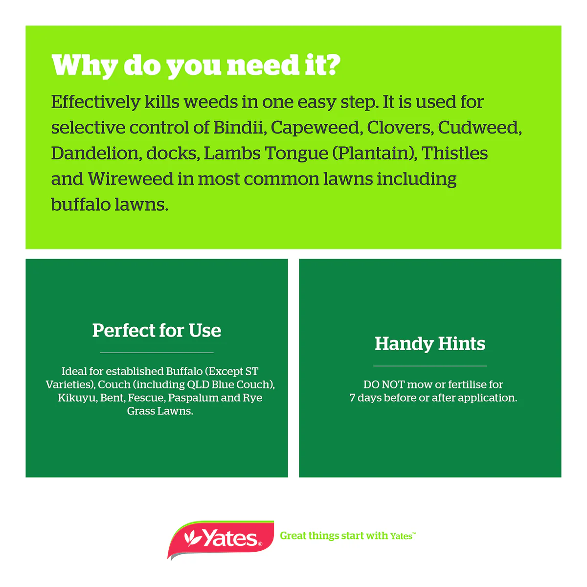 Yates Buffalopro Hose on Lawn Weed Killer 4L - Liquid - 200m² Coverage - Image 2