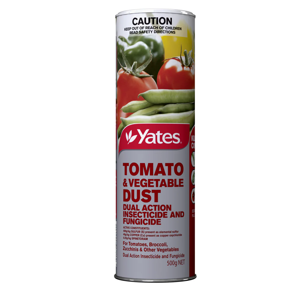 Yates Tomato and Vegetable Dust - 500g - Powder - Dual-Action Insecticide