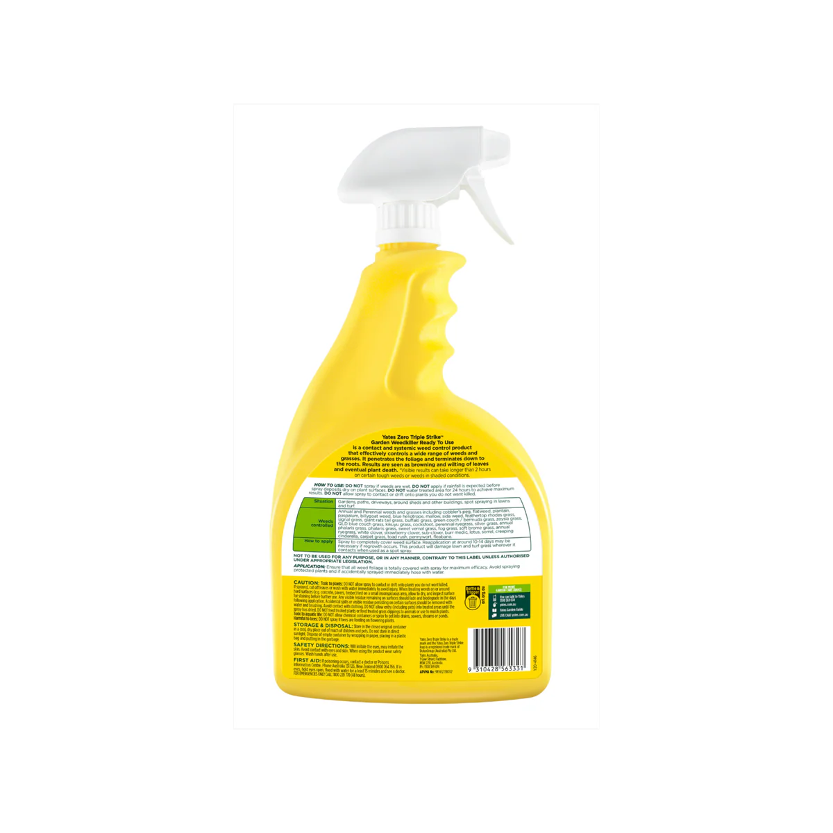 Yates Zero Ready to Use Triple Strike Garden Weedkiller 1L - Glyphosate-Free - Systemic Action - Fast Results - Image 2