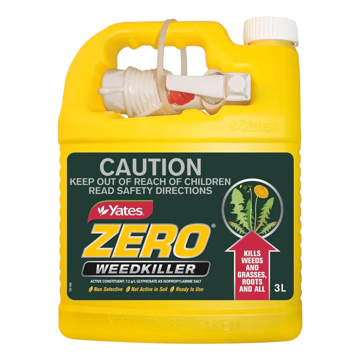 Yates Zero Weed Killer - 3L - Liquid - Non-Selective Weed Control