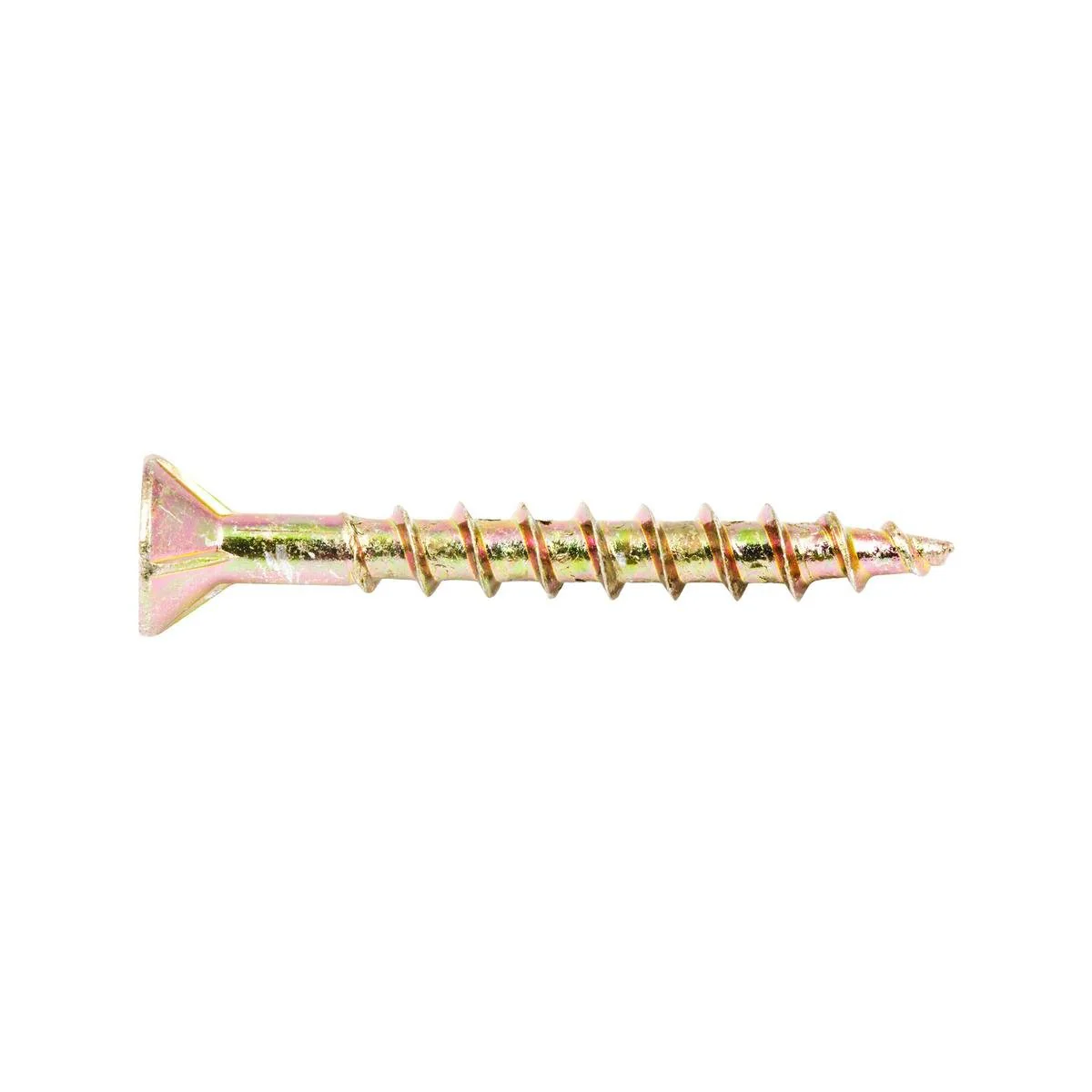 Zenith 8g x 35mm Gold Passivated Chipboard Screw - 100 Pack - Durable Grip