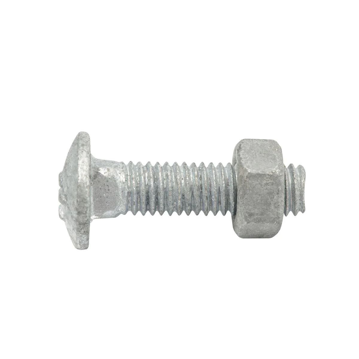 Zenith Cup Head Bolt - M6 x 25mm - 4.6 Grade Steel - Hot Dipped Galvanised