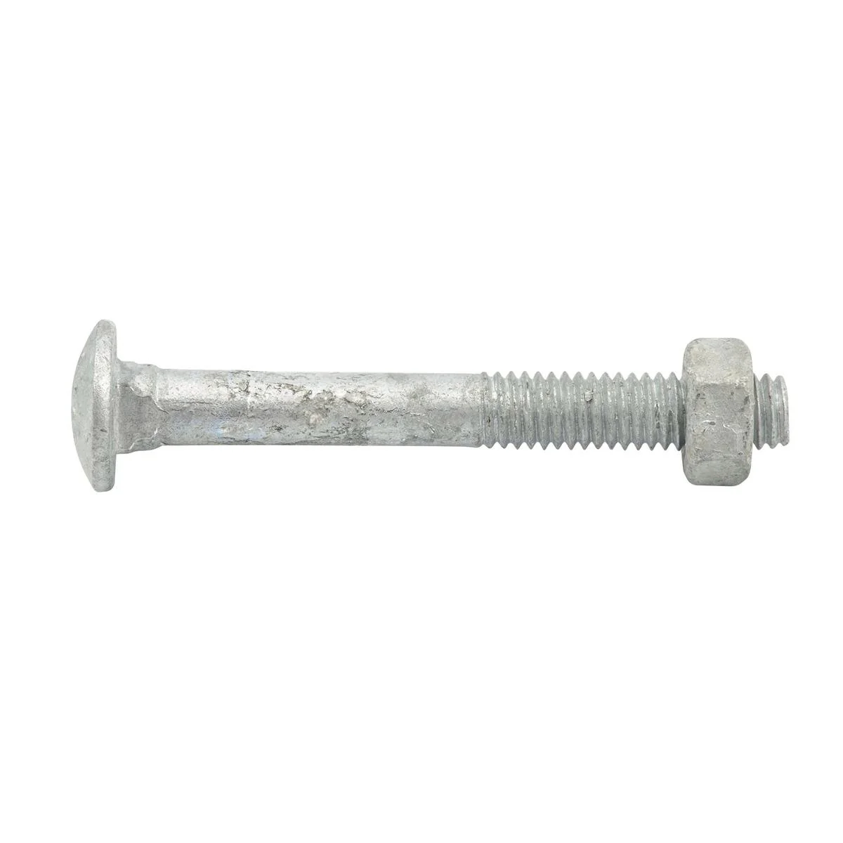 Zenith Cup Head Bolt - M6 x 50mm - 4.6 Grade Steel - Hot Dipped Galvanised