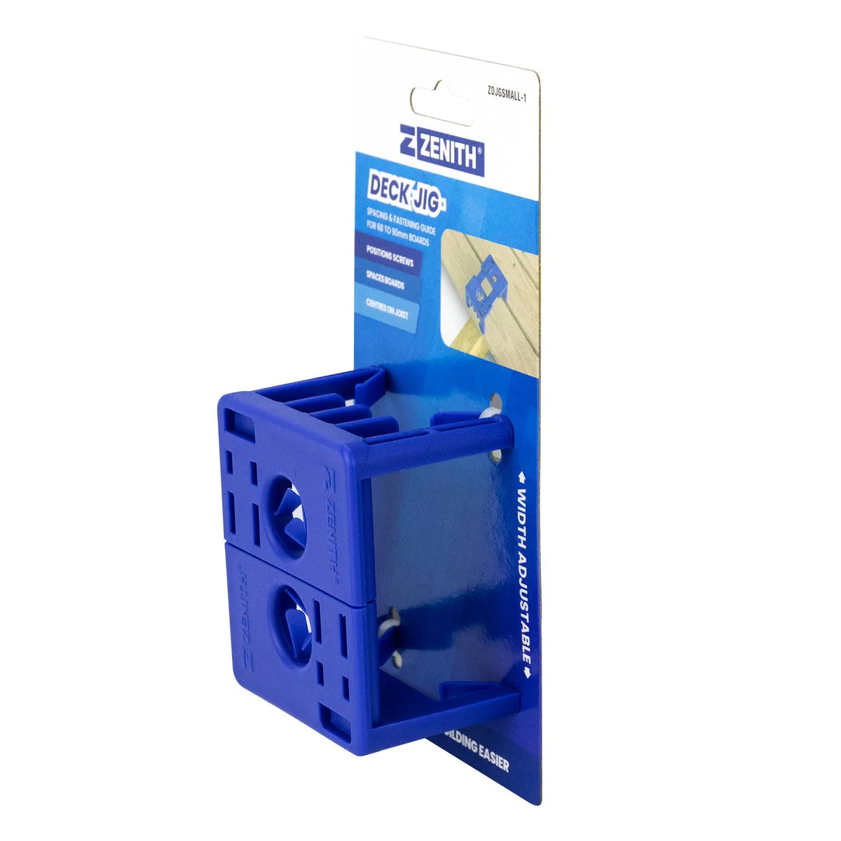 Zenith Deck Jig Spacing Fastening Guide Tool Small - 8mm Gap - Blue - Image 2