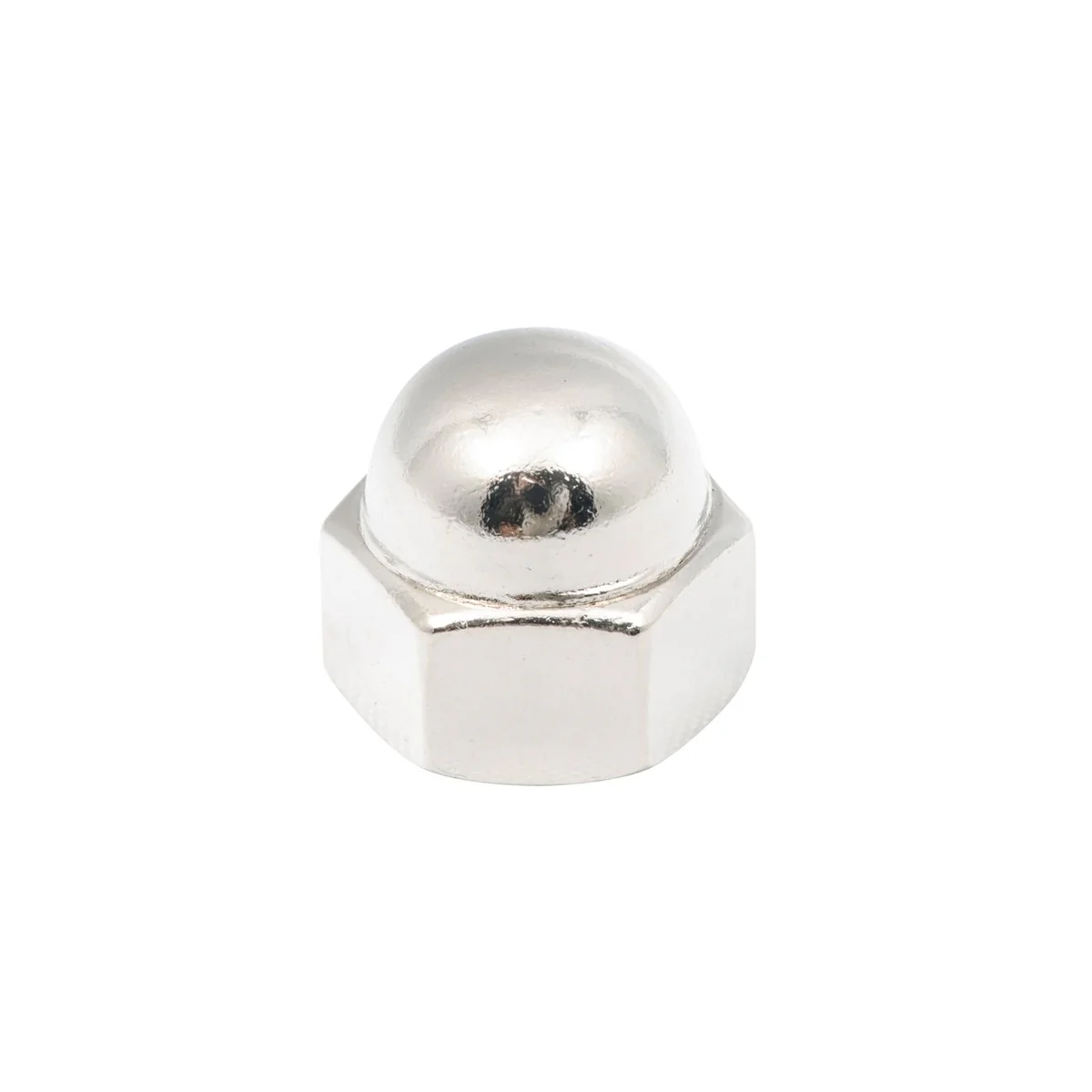Zenith Dome Nuts - 5/16" - Steel - Chrome Plated - 9 Pack - Image 2