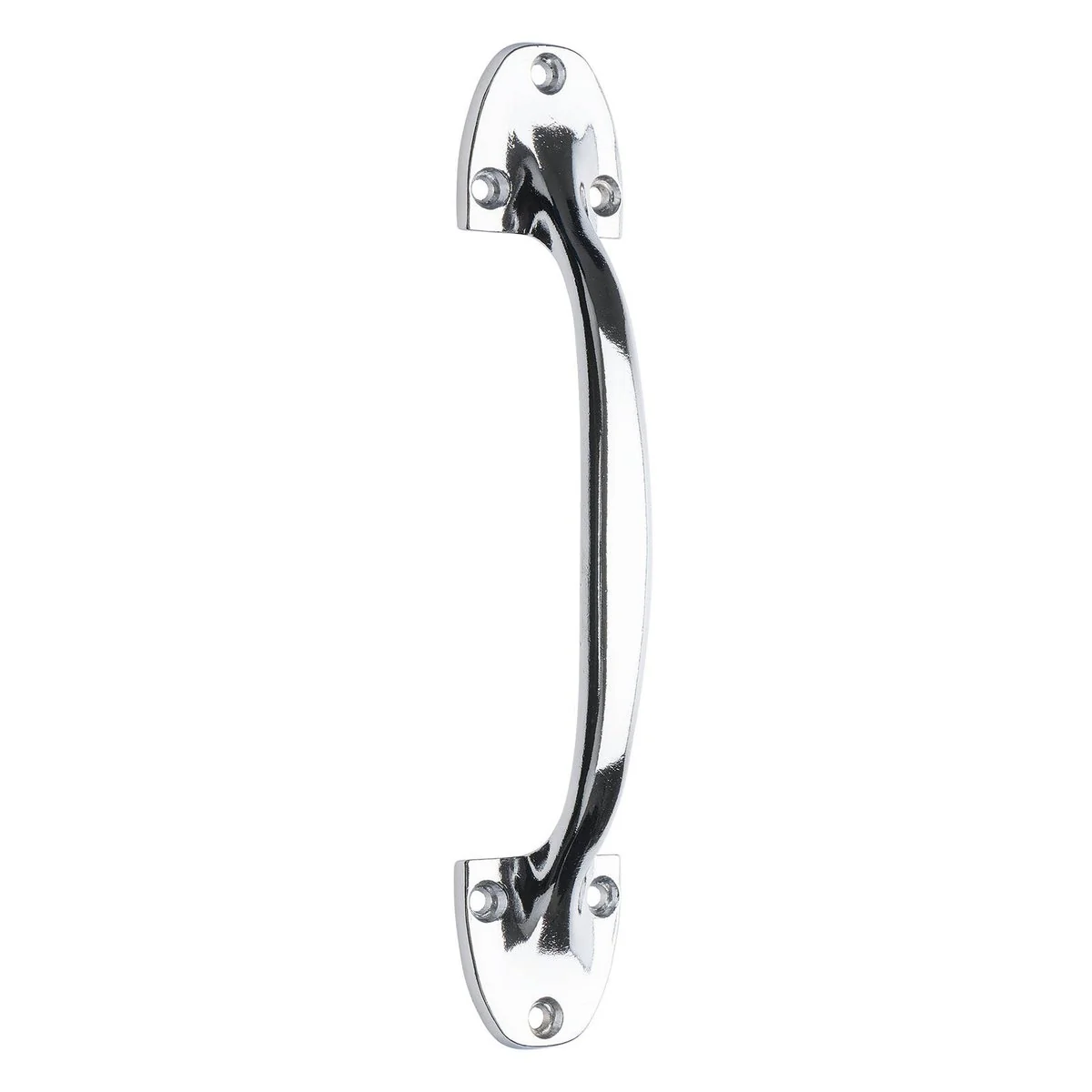 Zenith Door Handle - 195mm - Zinc Alloy - Heavy Duty Chrome Plated - Image 4