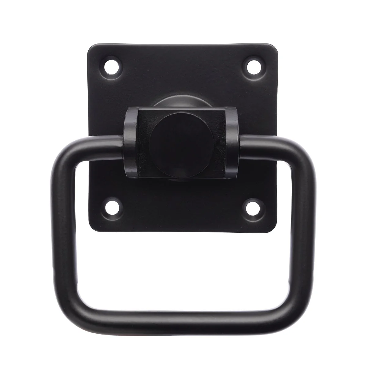 Zenith Matte Black Gate Ring Pull Handle - 108mm x 32mm x 115mm - Steel - Image 2
