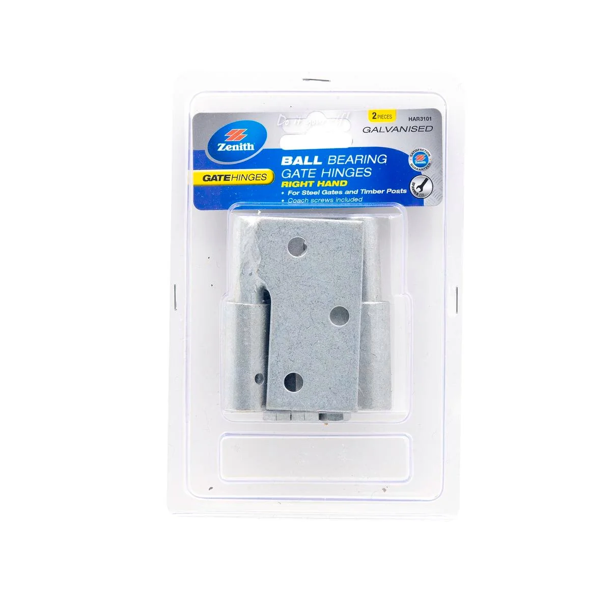 Zenith Gate Hinge - Right Hand - 2 Pack - Galvanised Steel - Durable