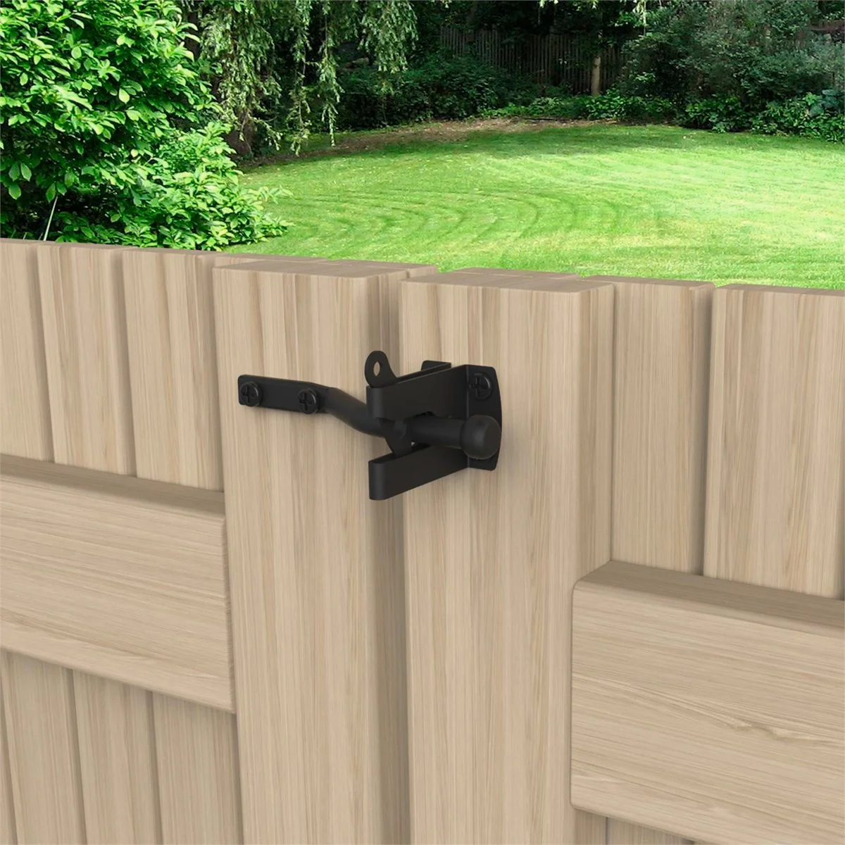 Zenith Matte Black Improved Gate Latch - 60mm x 35mm x 130mm - Steel - Image 3