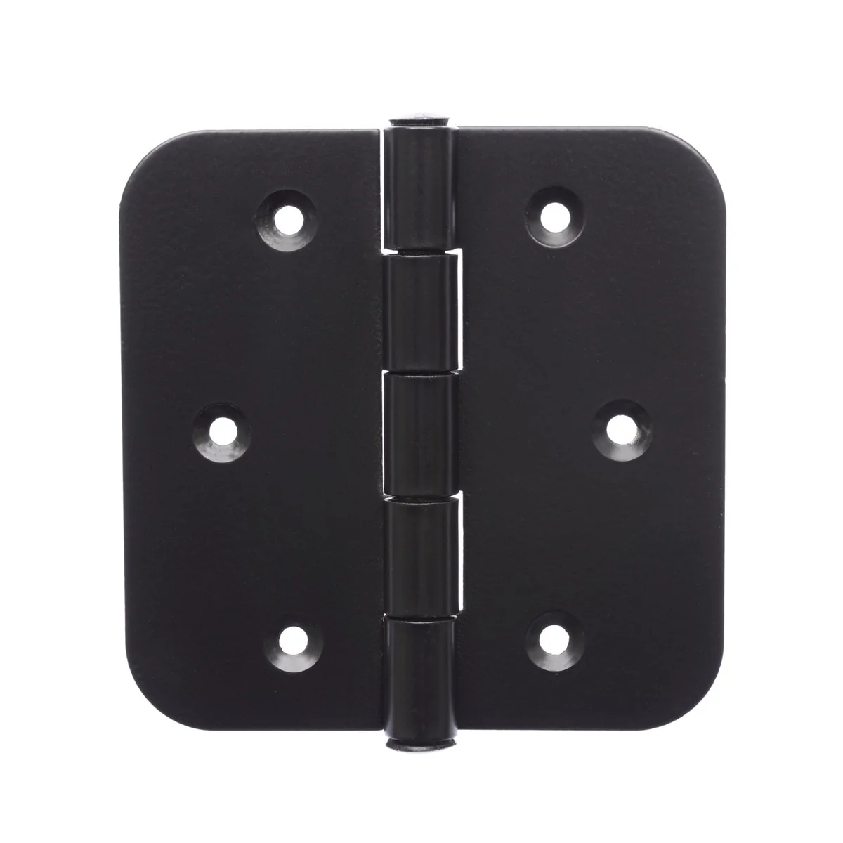 Zenith 100mm Matte Black Gate Radius Hinge 2 Pack - Medium-Duty Steel - Image 2
