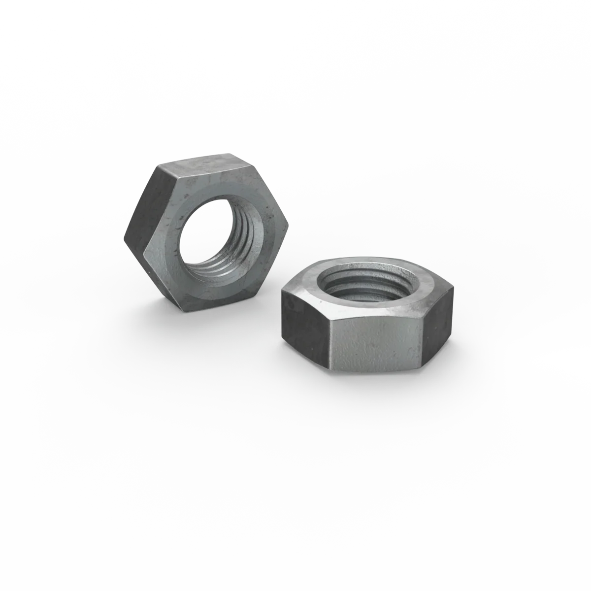 Zenith Hex Nuts - M12 - 4.6 Grade Steel - Hot Dipped Galvanised - Each