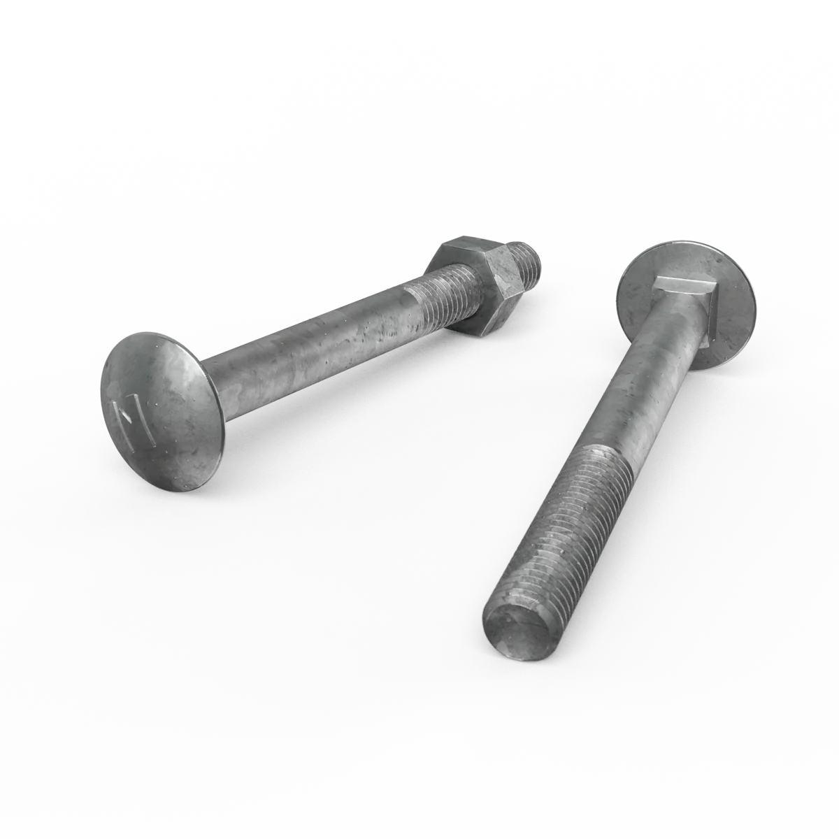 Zenith Hot Dip Galvanised Cup Head Bolts Nuts M10 x 100mm Durable