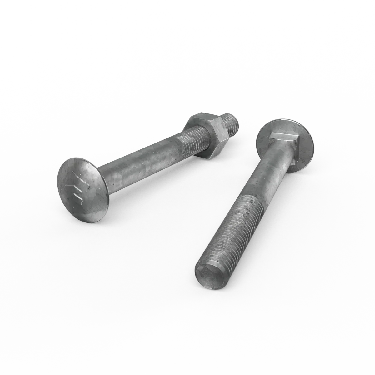Zenith Hot Dip Galvanised Cup Head Bolts Nuts M10 x 90mm Durable
