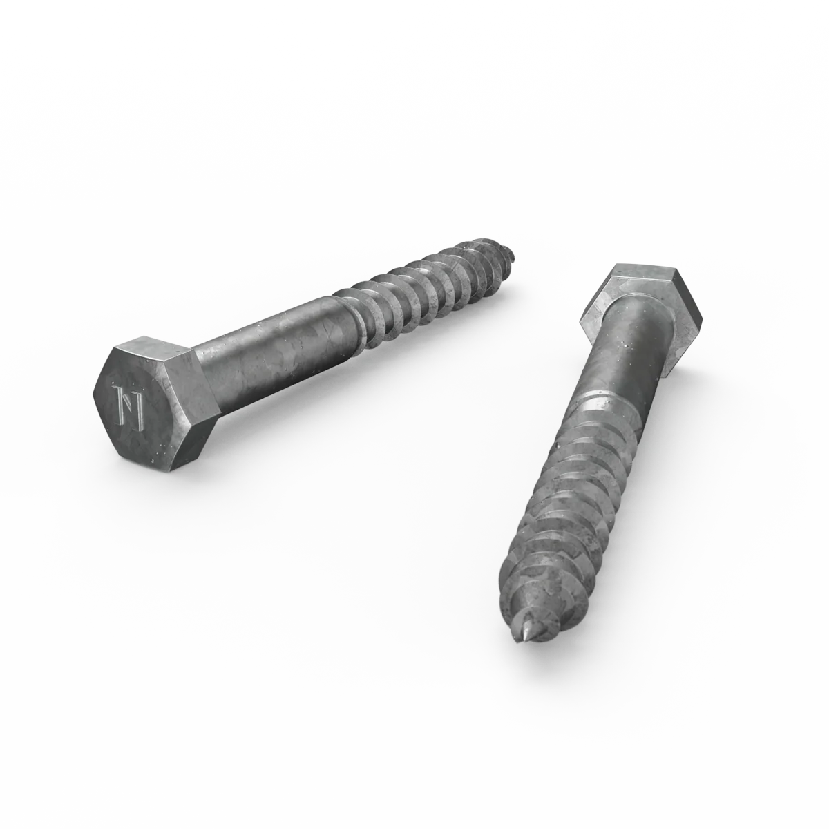 Zenith Hot Dip Galvanised Hex Head Coach Screws M12 x 100mm Each