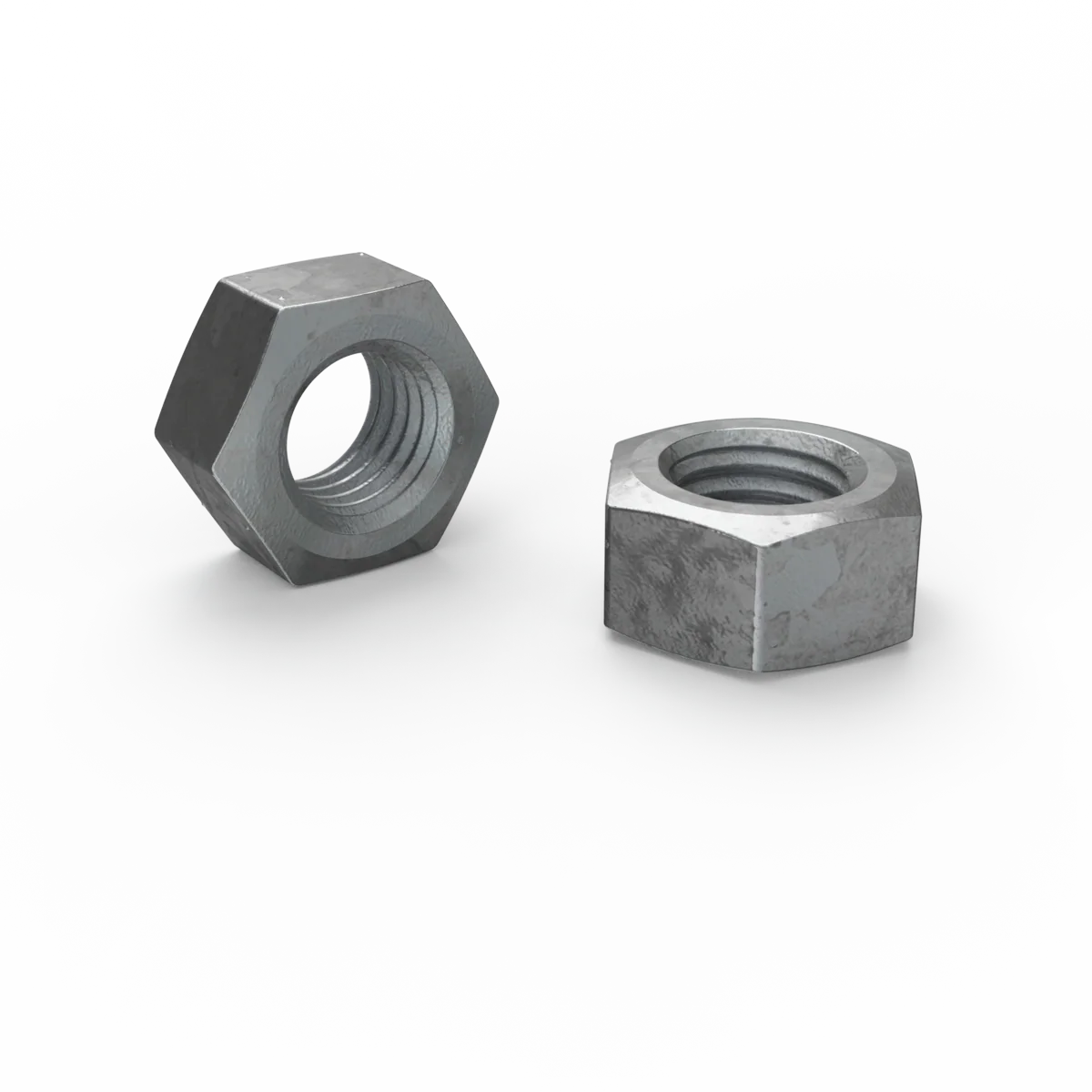 Zenith Hot Dip Galvanised Hex Nuts M10 4.6 Grade Steel Rust Resistant