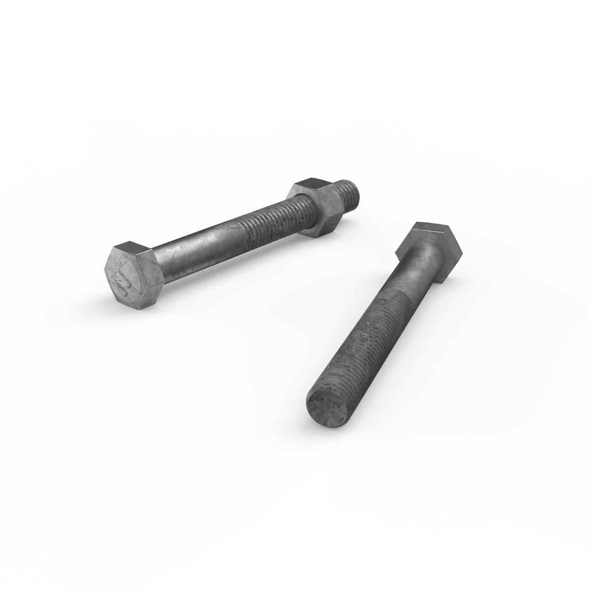 Zenith M12 x 100mm Hot Dip Galvanised Hex Head Bolts and Nuts Each