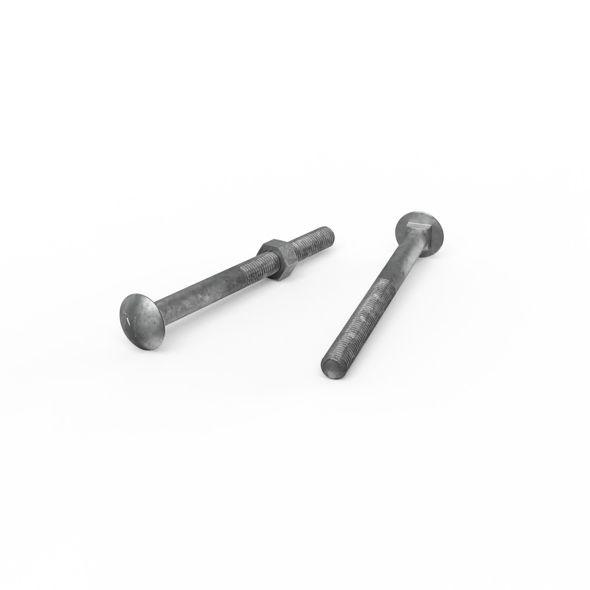 Zenith M12 x 150mm Hot Dip Galvanised Cup Head Bolts and Nuts Each