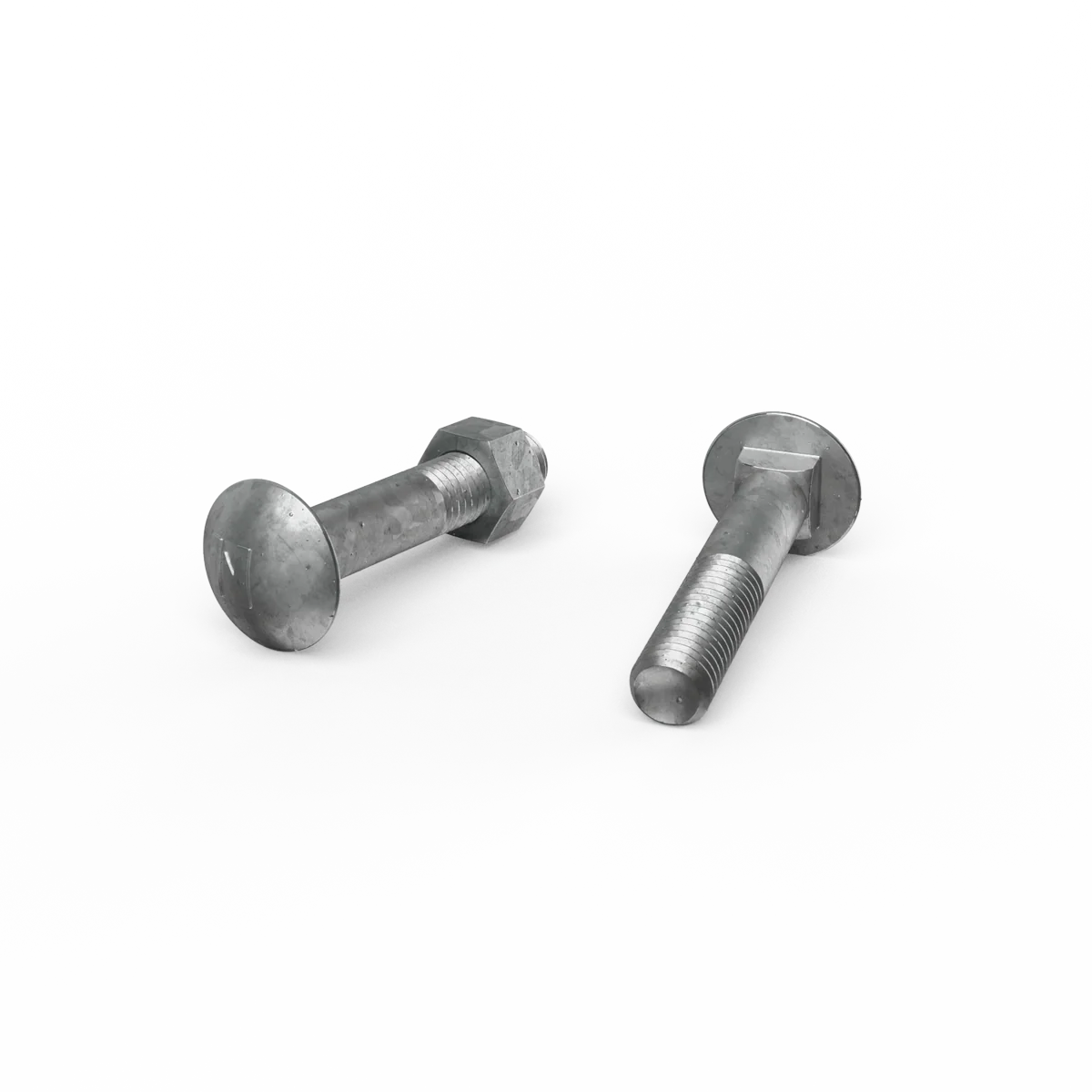 Zenith M12 x 65mm Hot Dip Galvanised Cup Head Bolts Nuts Each