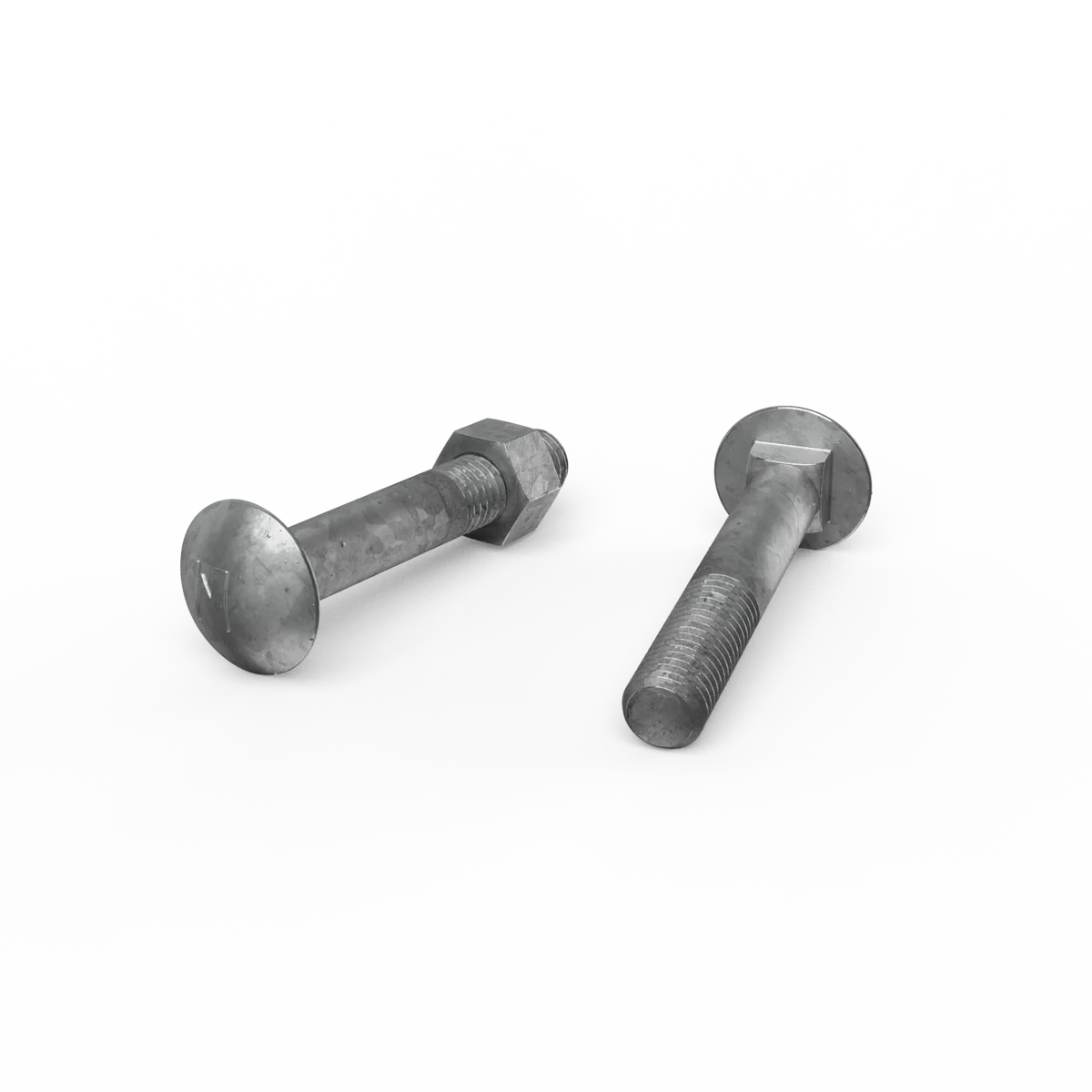 Zenith M12 x 75mm Hot Dip Galvanised Cup Head Bolts Nuts Each