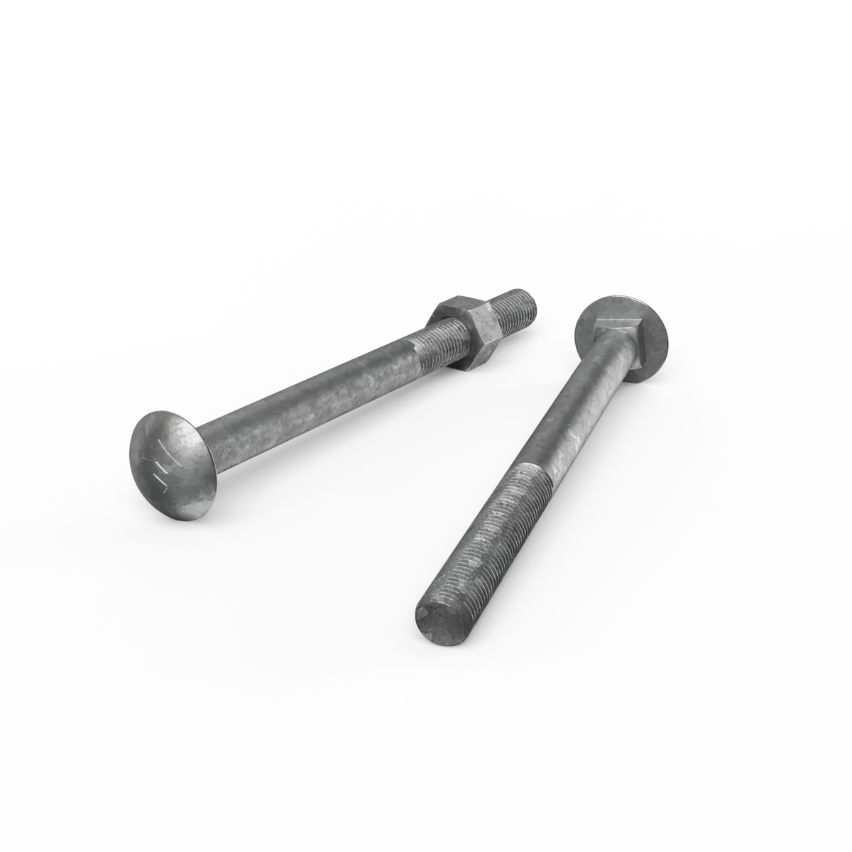 Zenith M16 x 200mm Hot Dip Galvanised Cup Head Bolts Nuts Each