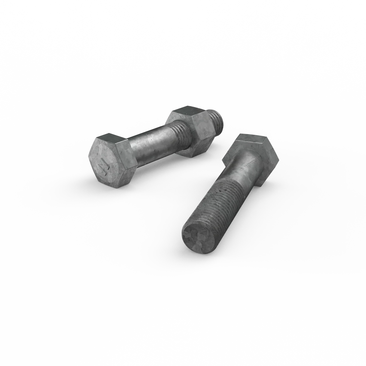 Zenith M16 x 75mm Hot Dip Galvanised Hex Head Bolts and Nuts Each