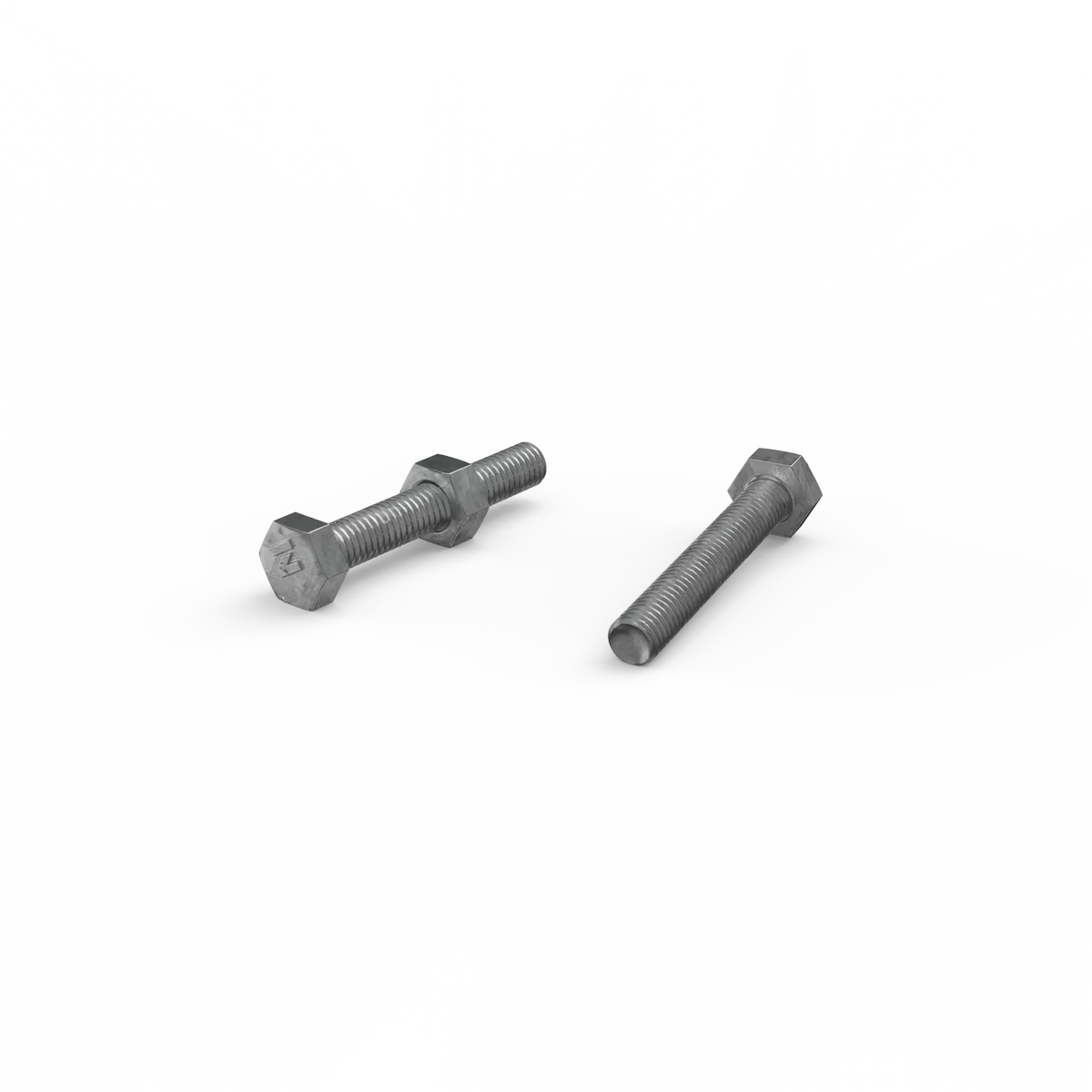 Zenith M6 x 40mm Hot Dip Galvanised Hex Head Bolts and Nuts 25 Pack - Image 3