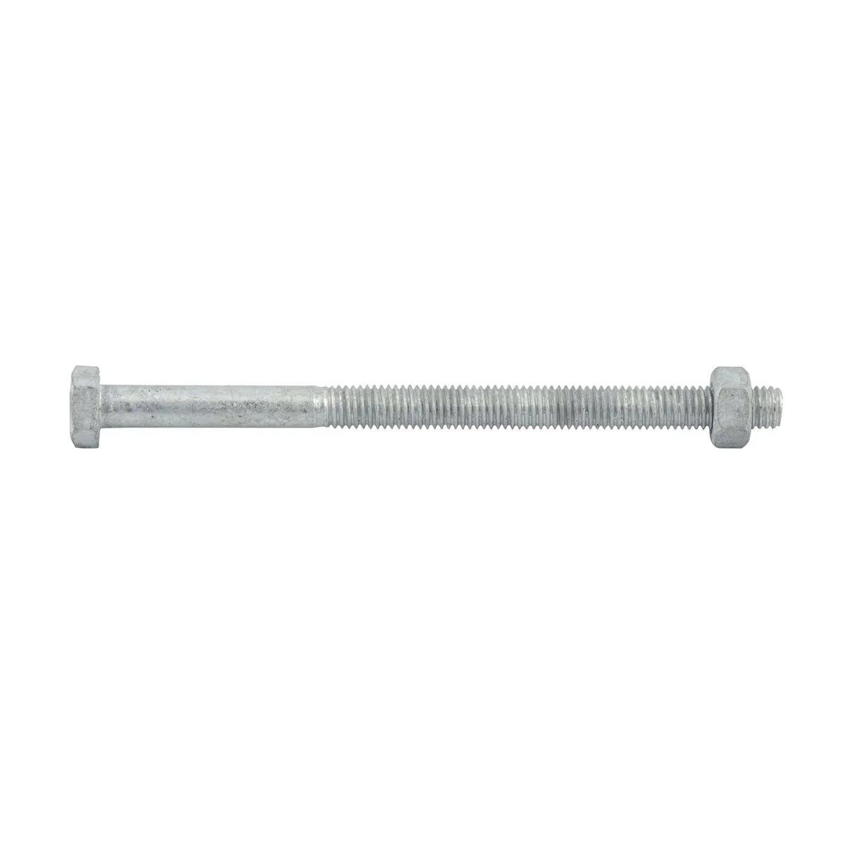 Zenith M8 x 120mm Hot Dipped Galvanised Hex Head Bolt and Nut Each