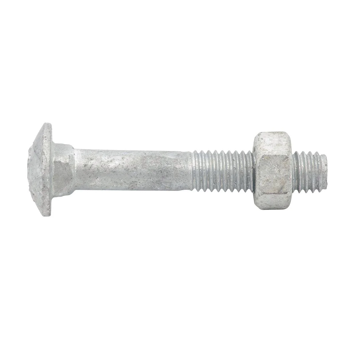 Zenith M8 x 50mm Hot Dipped Galvanised Cup Head Bolt and Nut Each