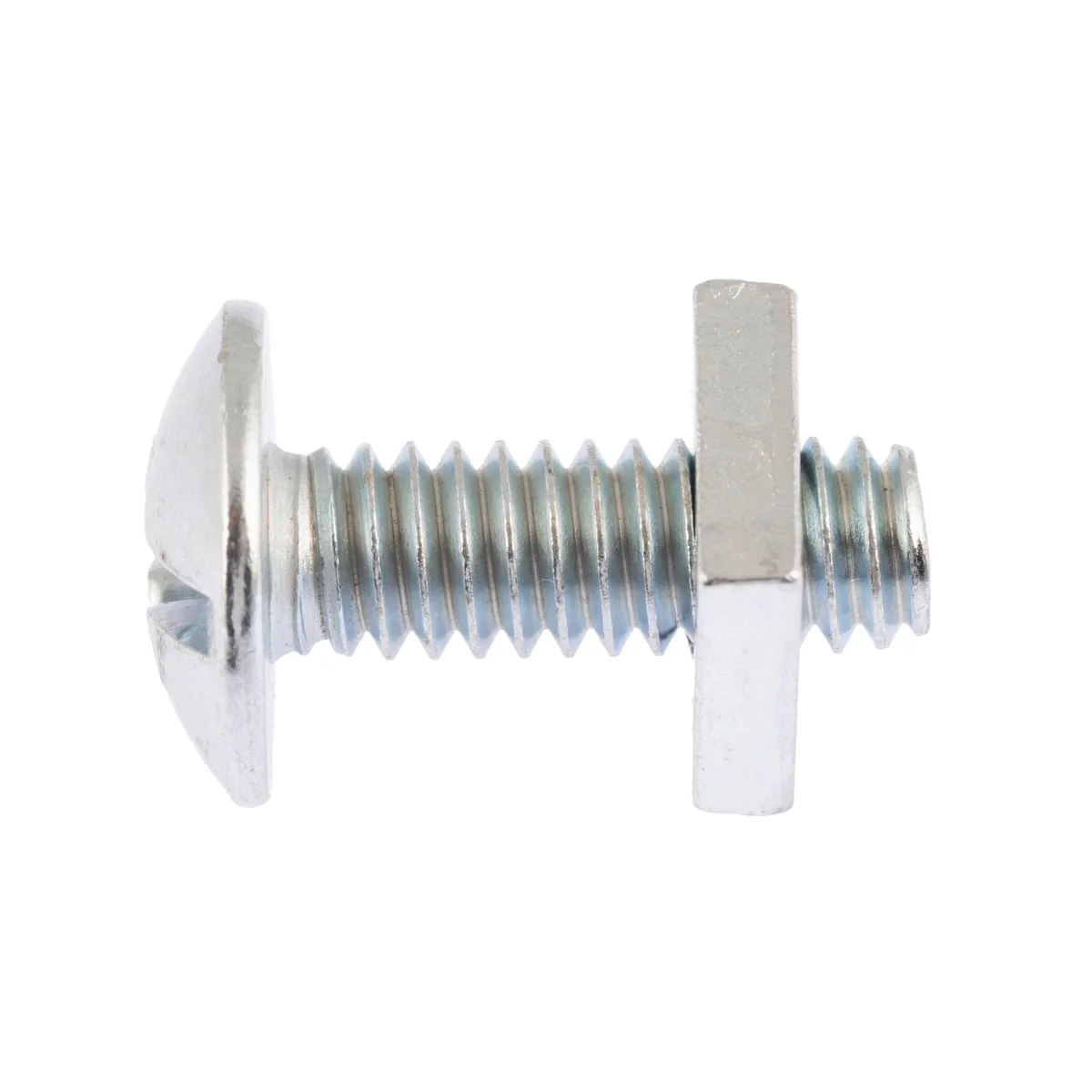 Zenith Mushroom Head Bolt & Nut - 1/4"x20mm - 50 Pack - Zinc Plated - Image 2