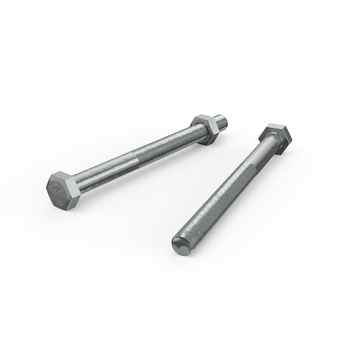 Zenith Zinc Plated Hex Head Bolts and Nuts 25 Pack - M10 x 125mm - Durable Fastening - Image 2