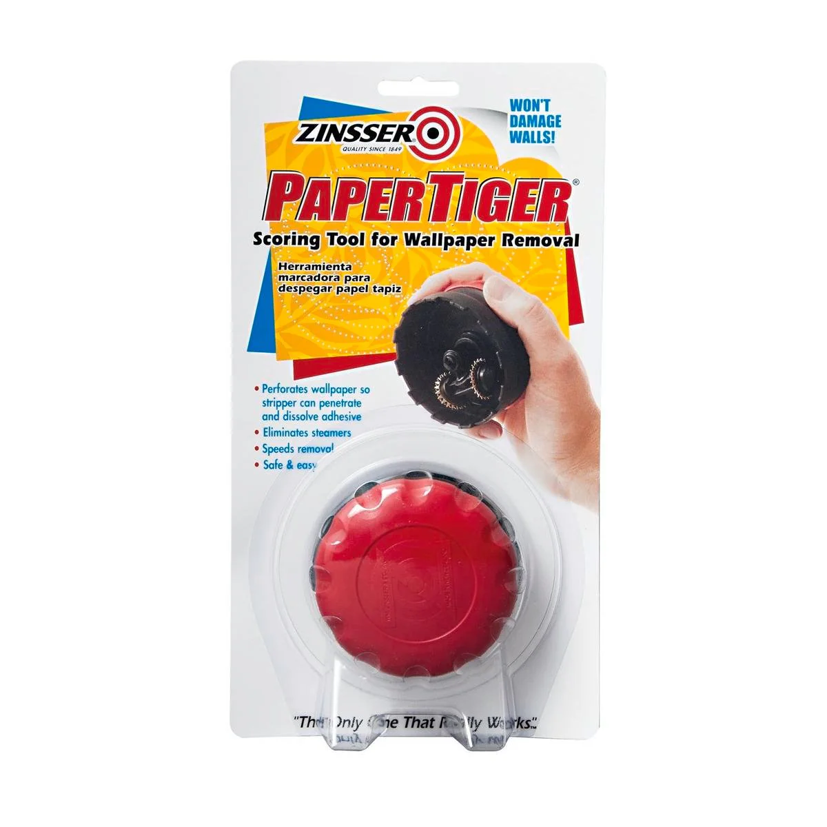 Zinsser Papertiger Wallpaper Removal Tool - 150mm - Plastic - Easy Use