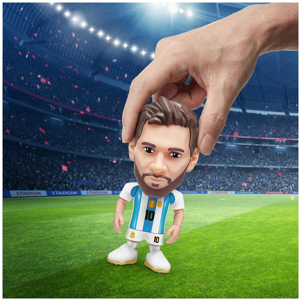 Zuru FIFA World Cup 2026 Ballers 4 Pack Collectible Plastic Black/Blue Pitch - Image 4